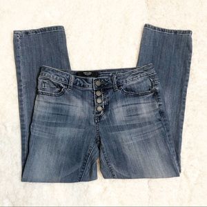 Simply Vera Vera Wang button Fly Midrise Capris 4p